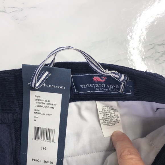 NWT Vineyard Vines nautical corduroy club pant - Picture 4 of 4
